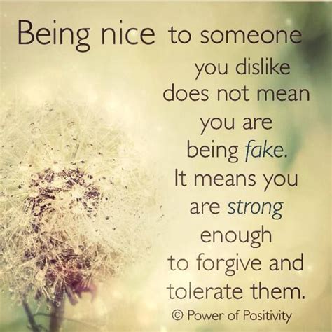 when you are nice you are fake